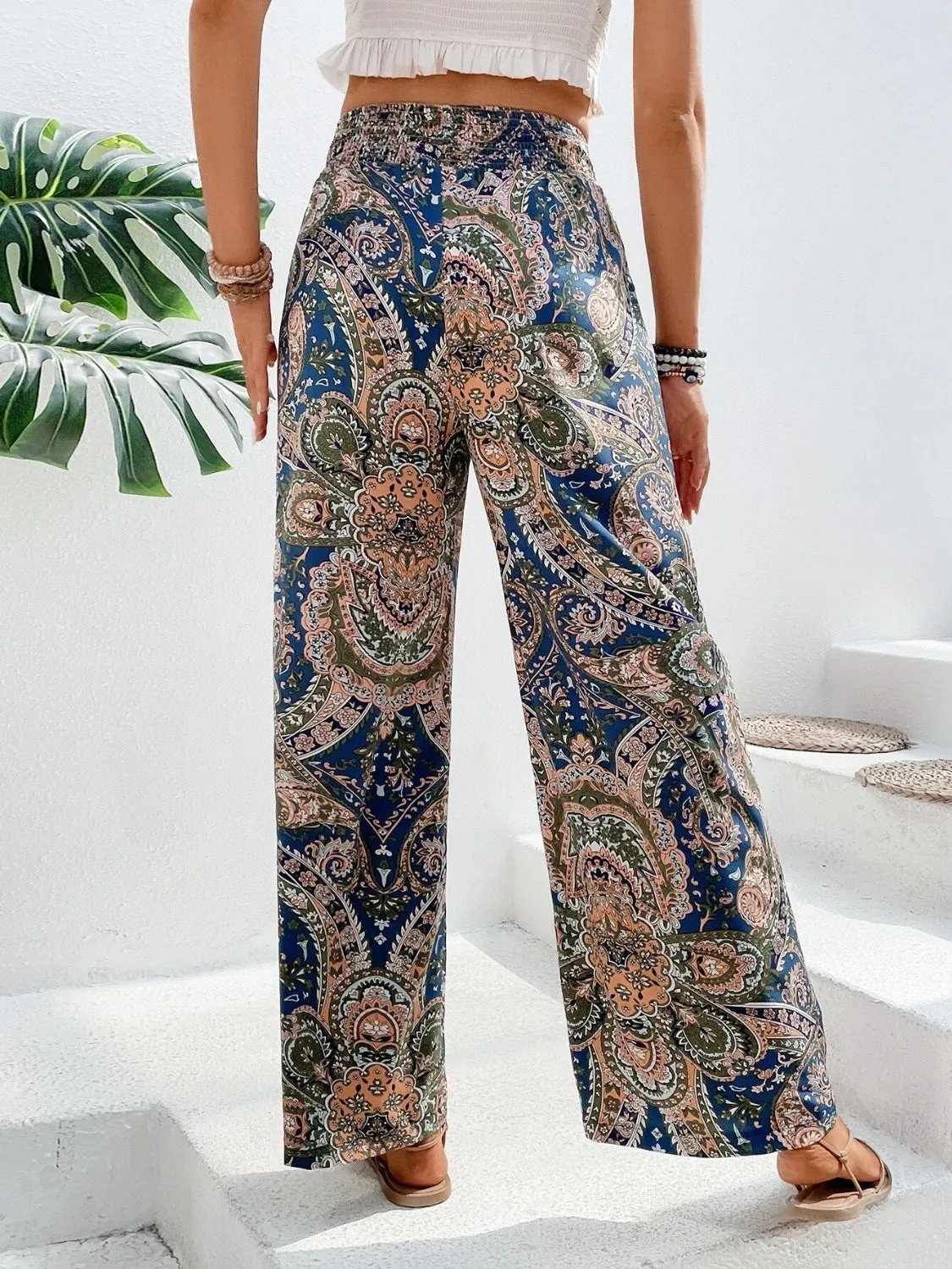 Summer Cool Trendy Print Wide Leg Pants