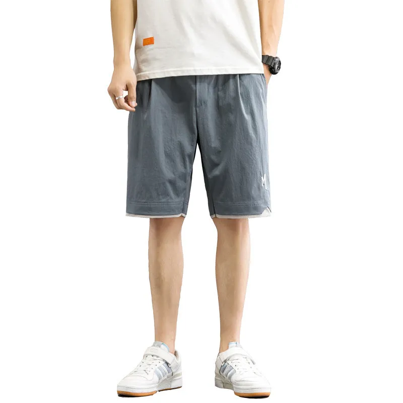 Summer Men Casual Shorts Bermuda Pants Korean Trendy Loose Bermuda Shorts