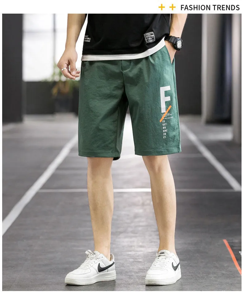 Summer Men Casual Shorts Bermuda Pants Korean Trendy Loose Bermuda Shorts