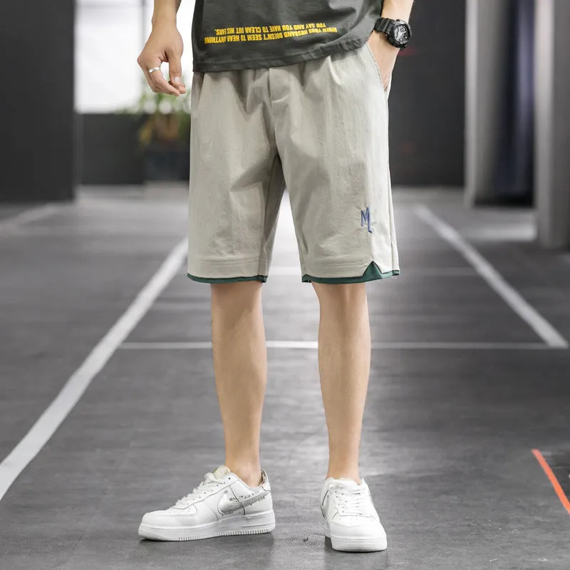 Summer Men Casual Shorts Bermuda Pants Korean Trendy Loose Bermuda Shorts