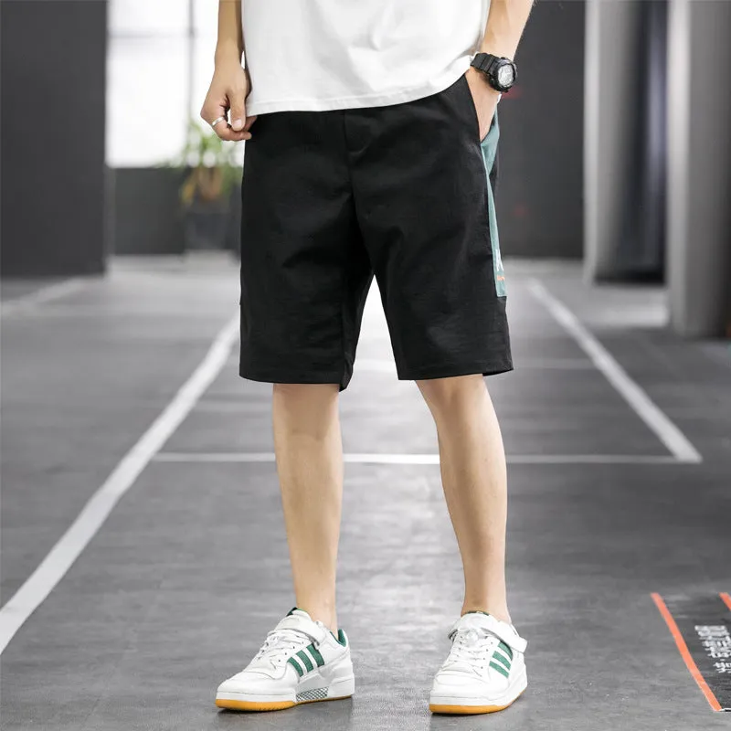 Summer Men Casual Shorts Bermuda Pants Korean Trendy Loose Bermuda Shorts