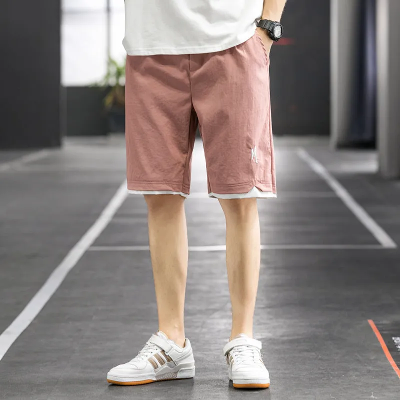 Summer Men Casual Shorts Bermuda Pants Korean Trendy Loose Bermuda Shorts