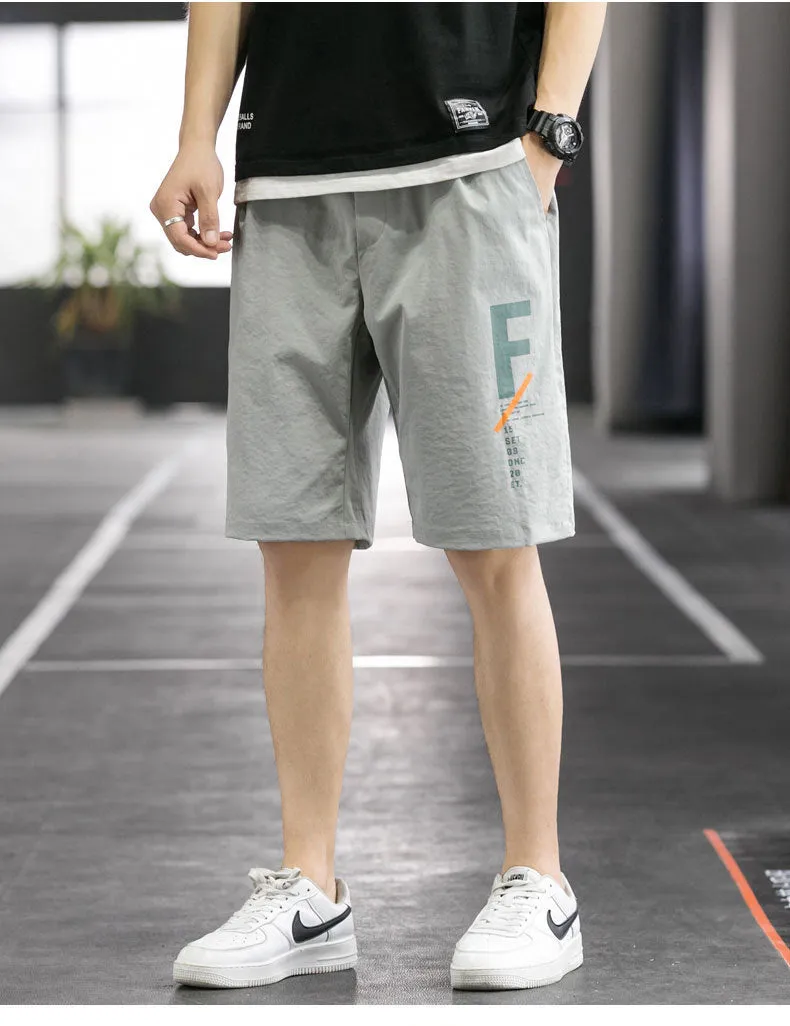 Summer Men Casual Shorts Bermuda Pants Korean Trendy Loose Bermuda Shorts