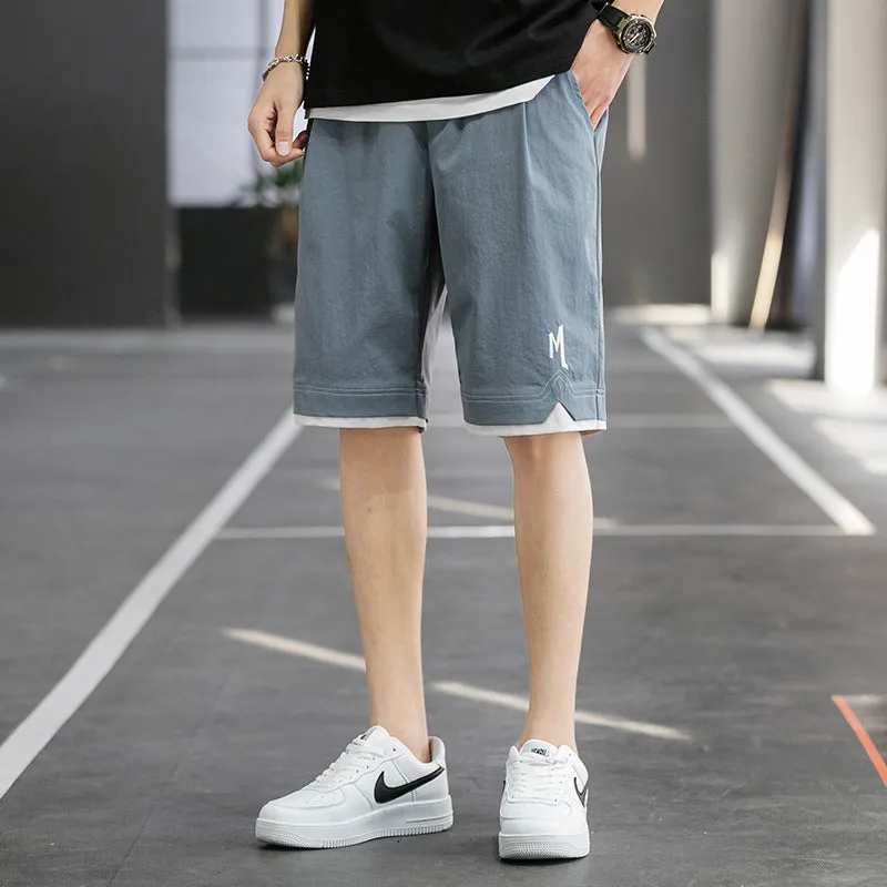 Summer Men Casual Shorts Bermuda Pants Korean Trendy Loose Bermuda Shorts