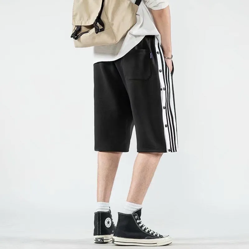 Summer Trendy Shorts MenSport Pants Hip-Hop Couple Women Casual Mid-Length Basketball Korean Bermuda Shorts