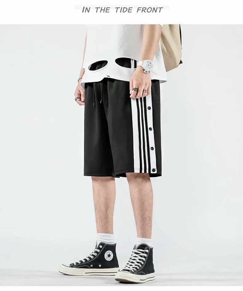 Summer Trendy Shorts MenSport Pants Hip-Hop Couple Women Casual Mid-Length Basketball Korean Bermuda Shorts