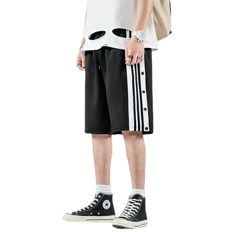 Summer Trendy Shorts MenSport Pants Hip-Hop Couple Women Casual Mid-Length Basketball Korean Bermuda Shorts