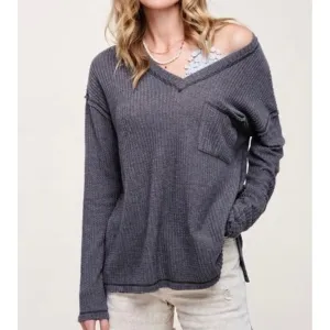 Talia Brushed Waffle Knit Top