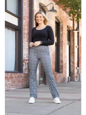 The Felicity Plaid Bootcut Leggings