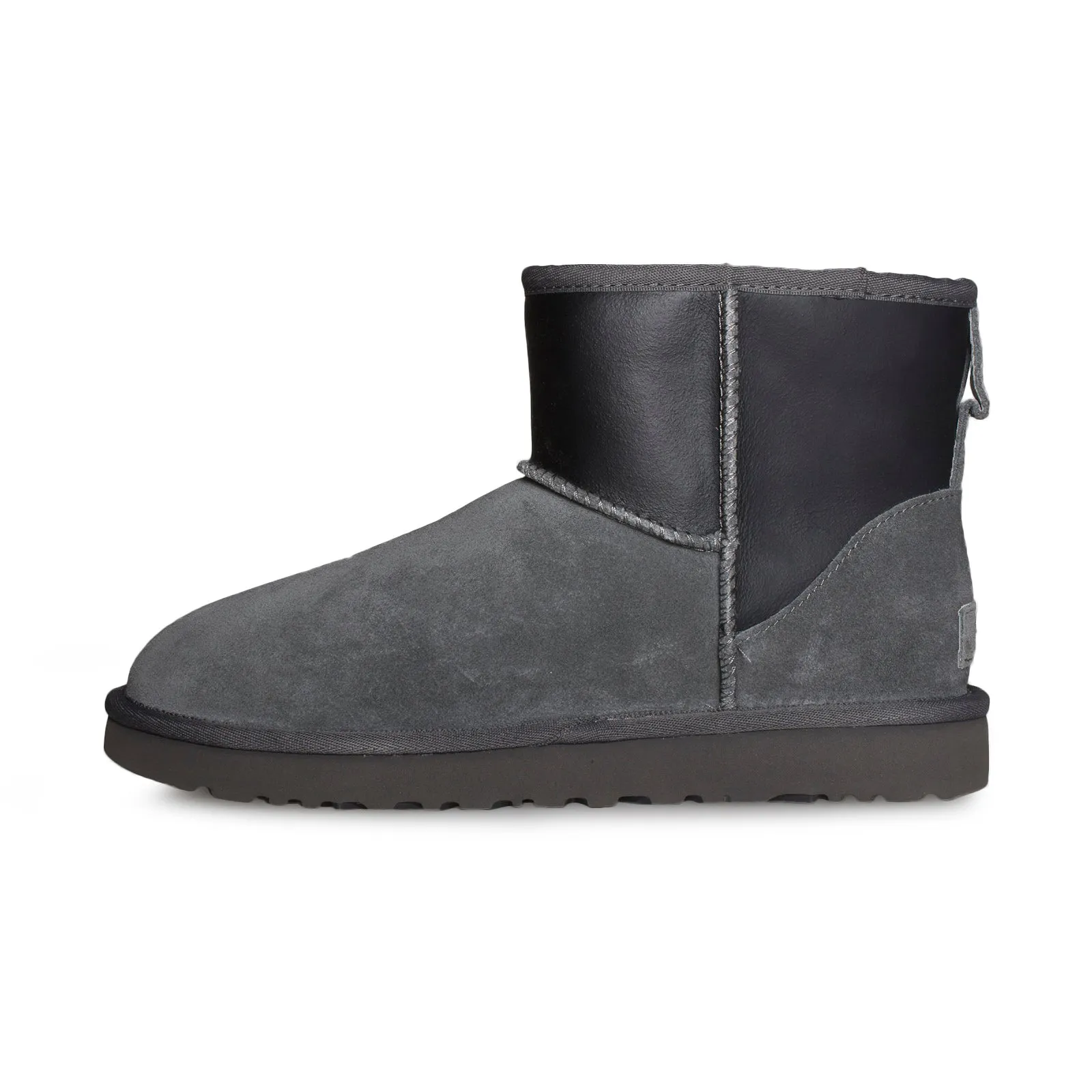 UGG Classic Mini UGG Rubber Graphic Grey Black Boots - Women's