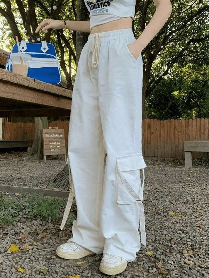 Vintage Cargo Pocket Straight Leg Pants