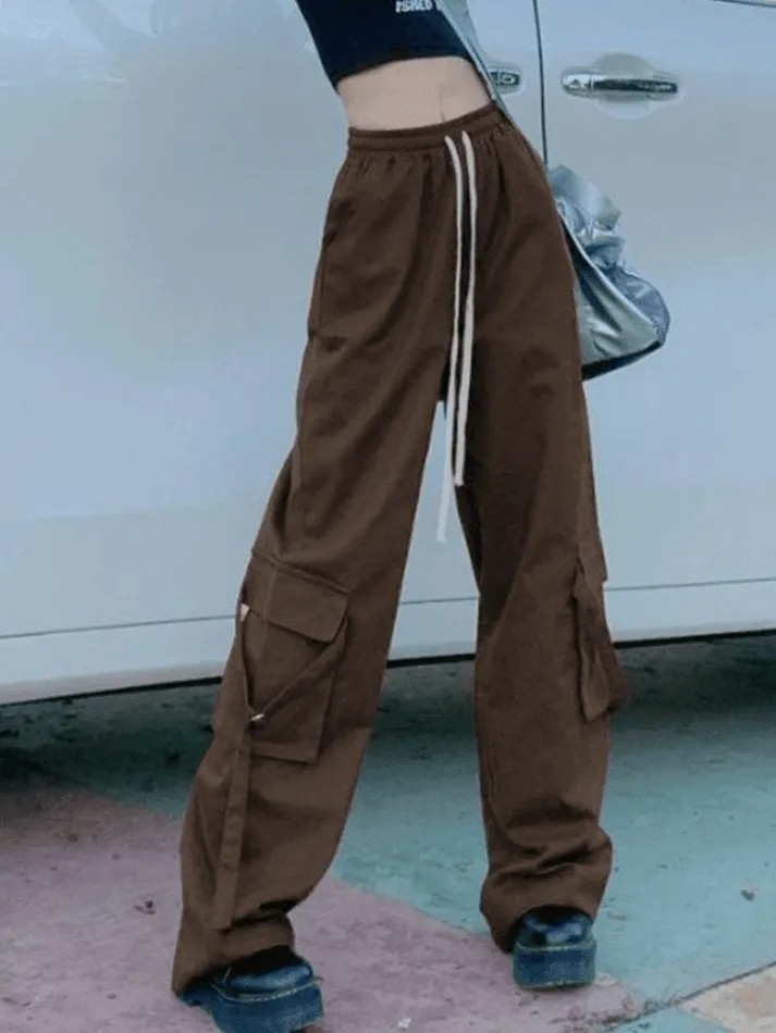 Vintage Cargo Pocket Straight Leg Pants