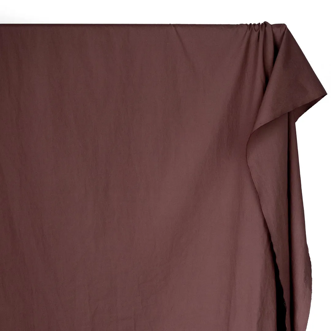 Washed Cotton Poplin - Deep Mauve