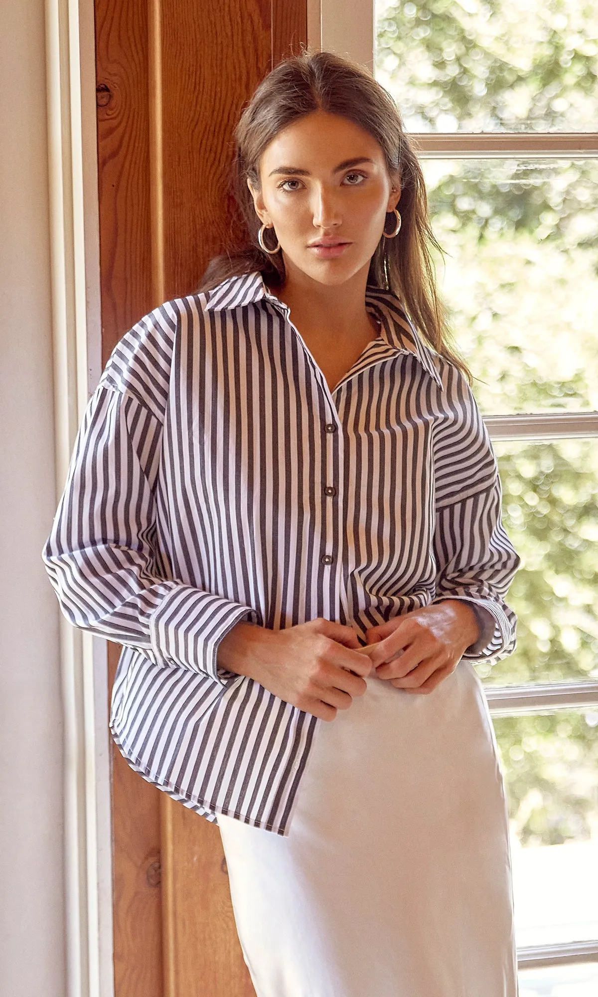 Wendy Stripe Boyfriend Shirt