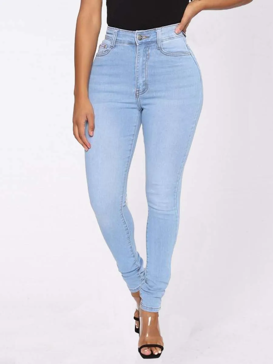 Women's Vintage High Waist Stretch Slim Jeans