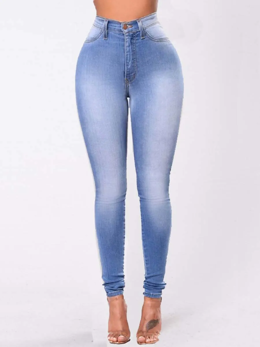 Women's Vintage High Waist Stretch Slim Jeans