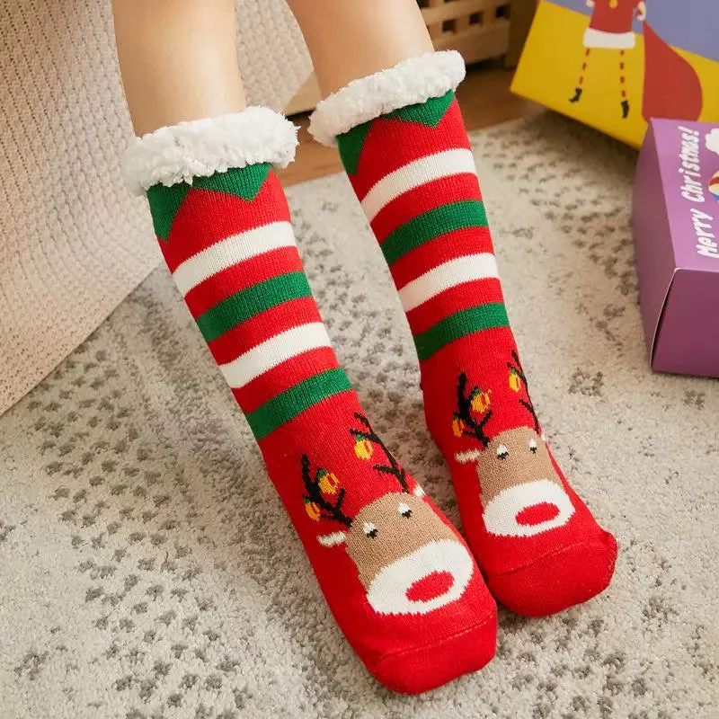 Women's Winter Warm Slipper Socks  Cozy Comfort with Nonskid Grip