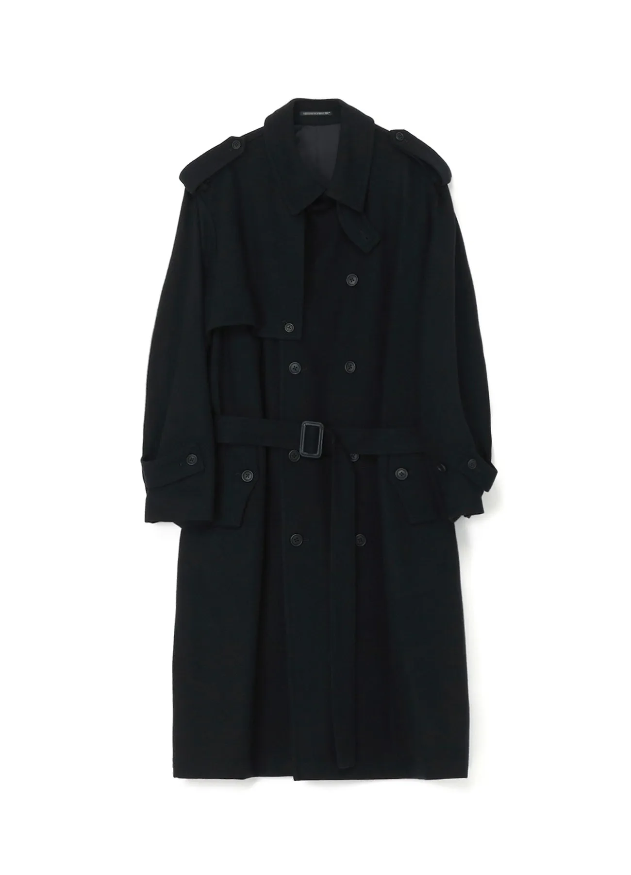 WOOL / NYLON FLANNEL TRENCH COAT